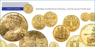 aste sincona 96-98 zurigo svizzera numismatica monete medaglie bullion oro argento rarità italia mondo collezione