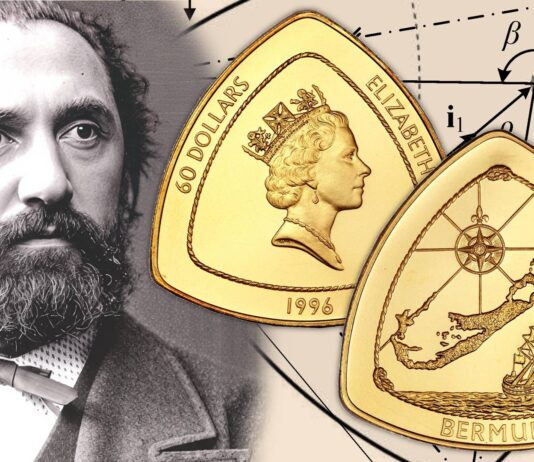 monete poligonali uk triangolo pentagono reuleaux diametro geometria numismatica rotolamento