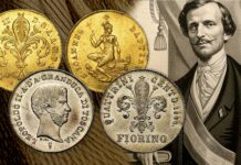 banca di sussidio per il piccolo commercio firenze 1848 granducato di toscana leopoldo asburgo lorena bettino ricasoli lira fiorino ruspone quattrino soldo monete banconote