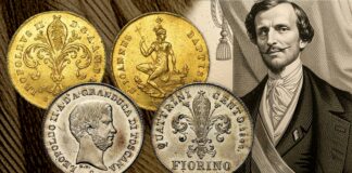 banca di sussidio per il piccolo commercio firenze 1848 granducato di toscana leopoldo asburgo lorena bettino ricasoli lira fiorino ruspone quattrino soldo monete banconote