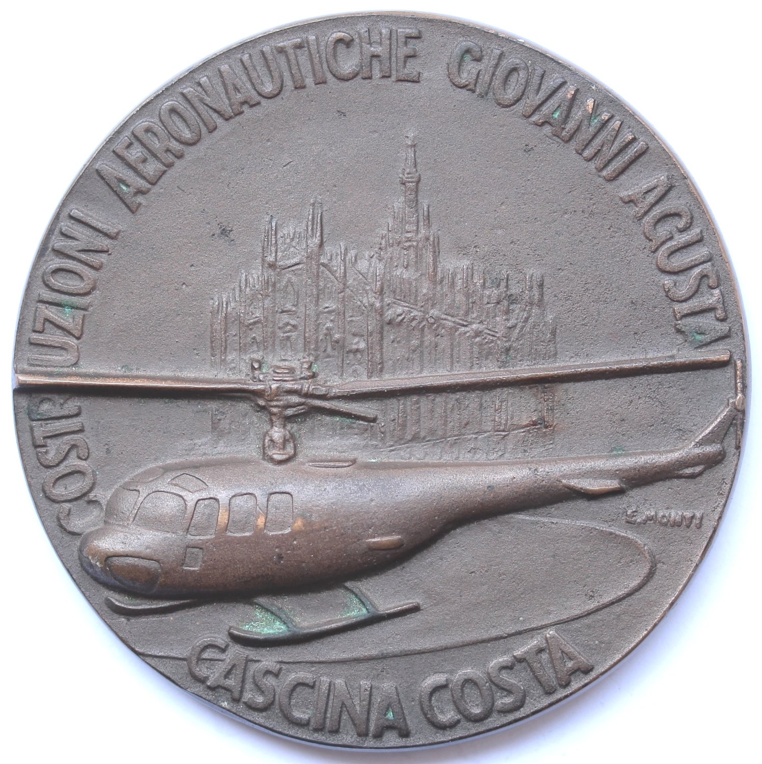 agusta ab 102 primo elicottero italiano 1959 cascina costa medaglia omologazione bronzo johnsone ingegnere rodolfo monti aeronautica spazio ricerca ala rotante aviazione