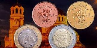euro monete della bulgaria sofia lev stotinka facce nazionali ue unione europea ok numismatica collezione raro rarità