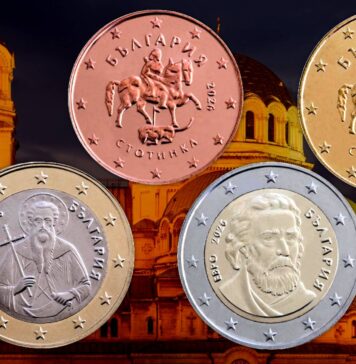euro monete della bulgaria sofia lev stotinka facce nazionali ue unione europea ok numismatica collezione raro rarità