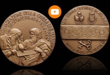medaglia del millenario abbazia grottaferrata chiesa di santa maria loredana pancotto umberto moruzzi stefano bertuzzi accademia numismatica italiana comitato numismatico italiano omea