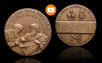 medaglia del millenario abbazia grottaferrata chiesa di santa maria loredana pancotto umberto moruzzi stefano bertuzzi accademia numismatica italiana comitato numismatico italiano omea