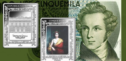 euro moneta lirica italiana vincenzo bellini norma giuditta pasta musica teatro alla scala opera ipzs argento proof tiratura limitata novità collezione