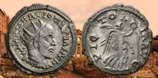 iotapiano impero roma usurpatore monete zecca antoniniano rarità numismatica