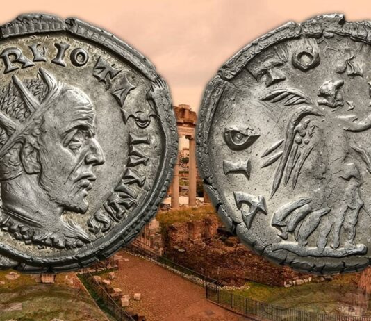 iotapiano impero roma usurpatore monete zecca antoniniano rarità numismatica