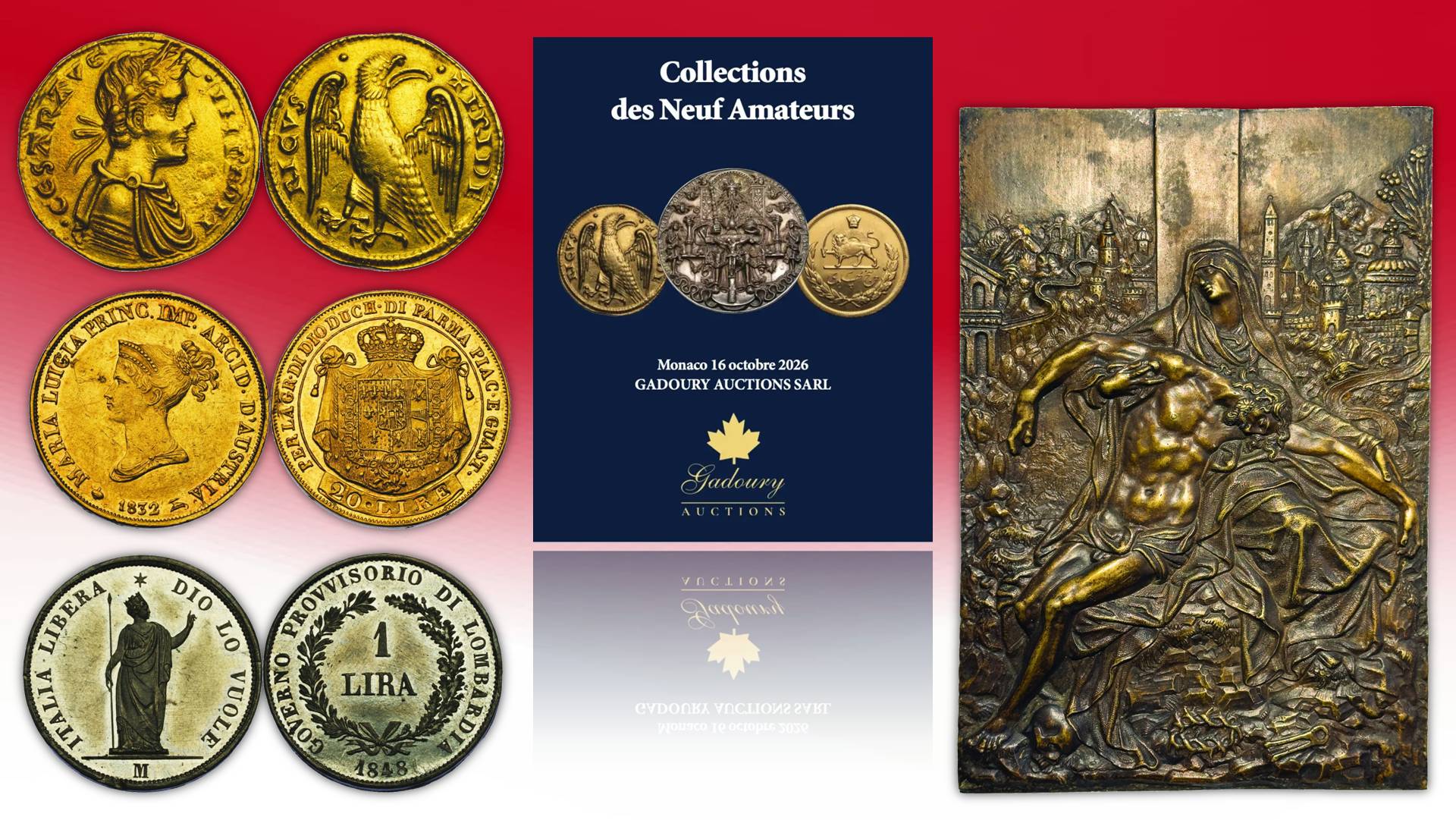 000 catalogo asta gadoury bleu numismatica monaco biddr monete medaglie placchette rarità oro argento bronzo collezioni collezionismo investimento