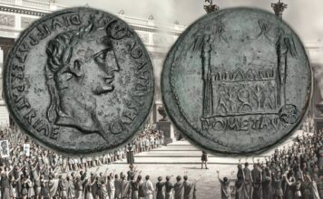 altare di lugdunum gallia santuario impero romano augusto druso tiberio sesterzio dupondio asse moneta numismatica romana potere propaganda guerra legioni