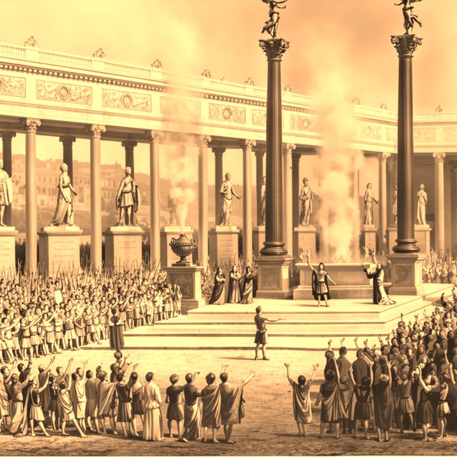 altare di lugdunum gallia santuario impero romano augusto druso tiberio sesterzio dupondio asse moneta numismatica romana potere propaganda guerra legioni