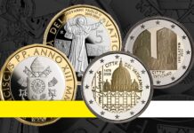 Sono arrivate tre nuove EURO MONETE PROOF dal Vaticano tre nuove euro monete proof vaticano michelangelo giubileo san giovanni paolo ii papa francesco daniela longo ipzs orietta rossi numismatica cfn novità collezione 2025