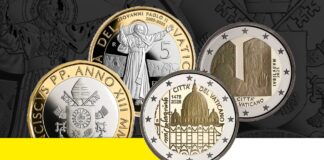 tre nuove euro monete proof vaticano michelangelo giubileo san giovanni paolo ii papa francesco daniela longo ipzs orietta rossi numismatica cfn novità collezione 2025