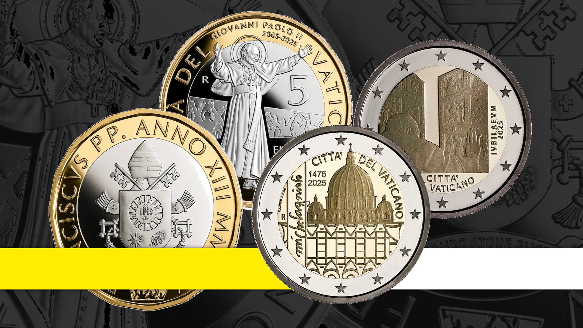 Euro_vaticano (0) tre nuove euro monete proof vaticano michelangelo giubileo san giovanni paolo ii papa francesco daniela longo ipzs orietta rossi numismatica cfn novità collezione 2025