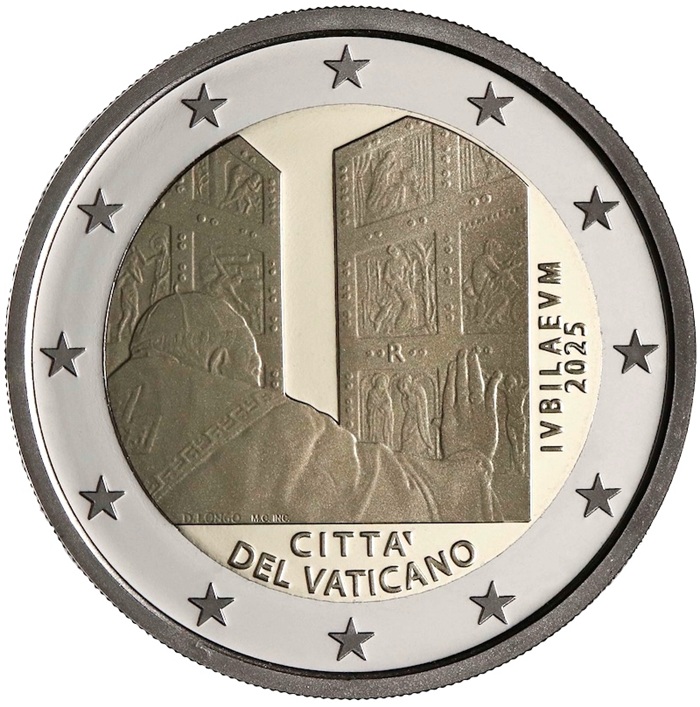tre nuove euro monete proof vaticano michelangelo giubileo san giovanni paolo ii papa francesco daniela longo ipzs orietta rossi numismatica cfn novità collezione 2025