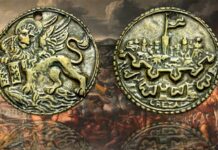 guerra di candia venezia serenissima repubblica impero ottomano battaglia assedio eroi medaglia capitano da mar doge numismatica museo correr rarità storia lepanto