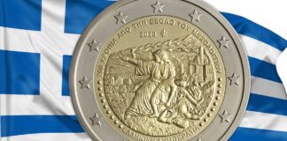 annoversario dell esodo di missolungi grecia 1826 2026 atene moneta 2 euro commemorativ guerra indipendenza impero ottomano numismatica