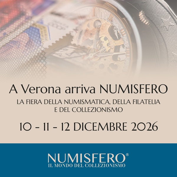 numisfero a verona fiera convegno kermesse collezionismo monete francobolli cartoline medaglie banconote numismatica filatelia abafil axcolta veronafiere savethedate