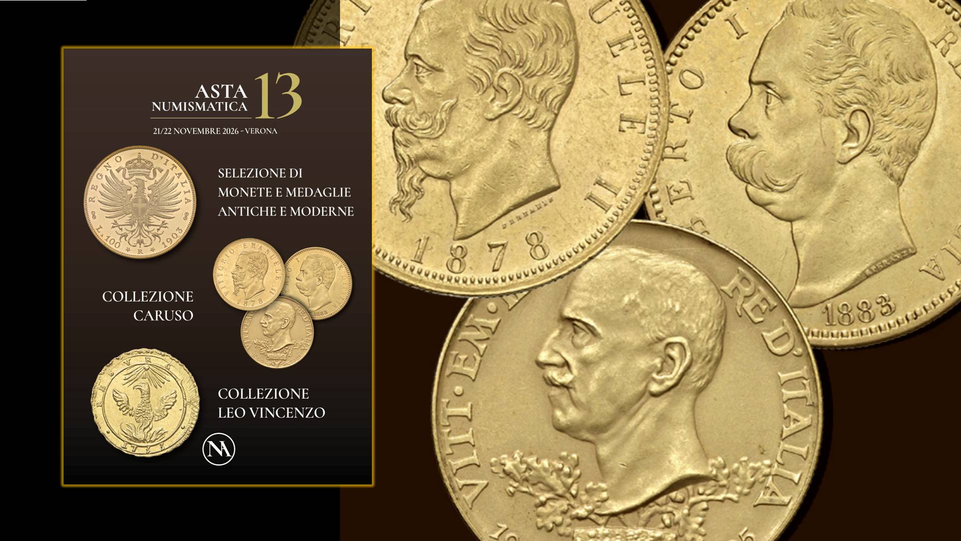 0000 asta numismatica nomisma verona 13 floor live monete medaglie oro argento rame rarità collezione collezionismo investimento cultura