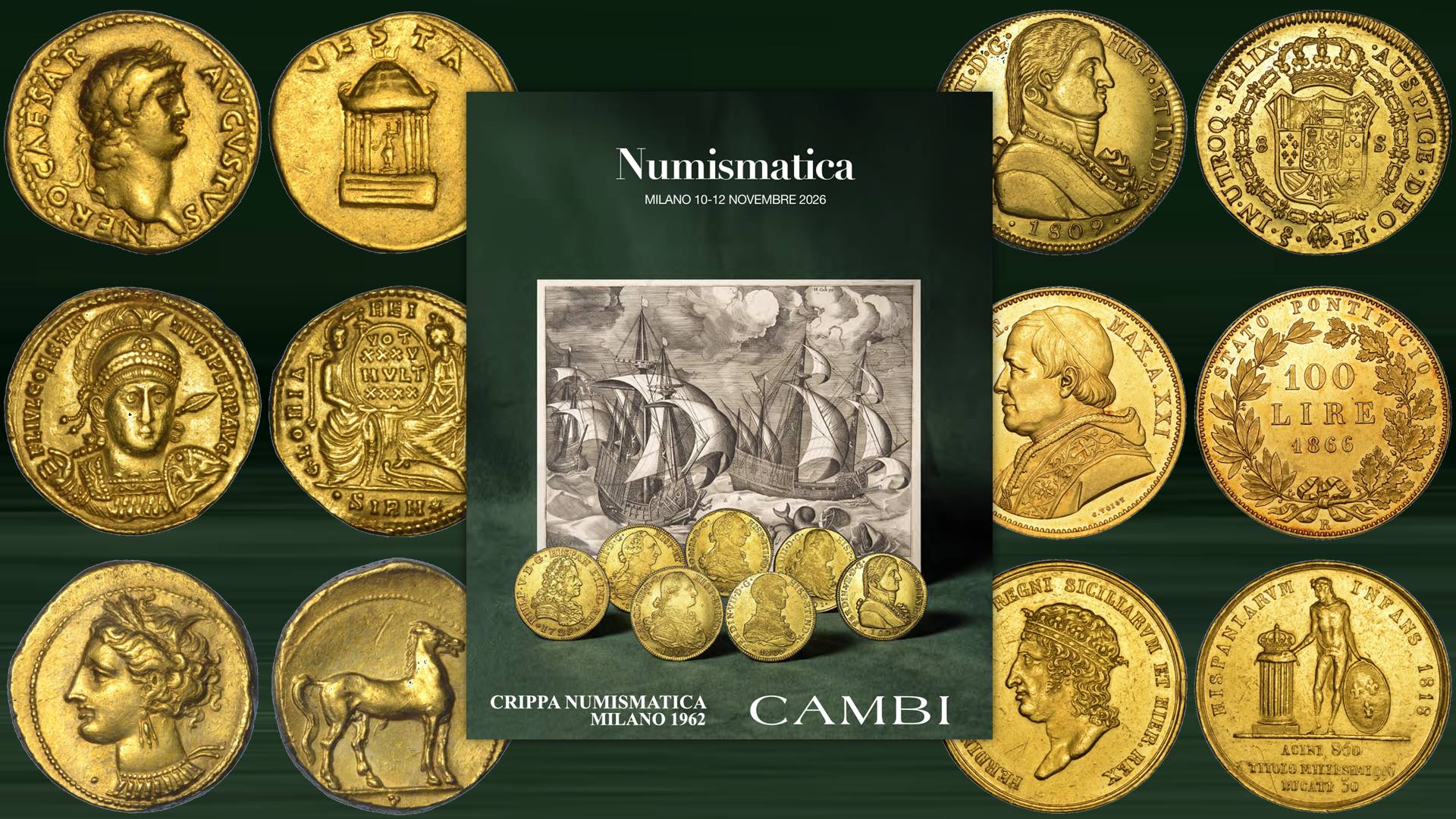 0000 asta cambi crippa novembre 2026 numismatica monete medaglie libri rarità oro argento live floor bidnow
