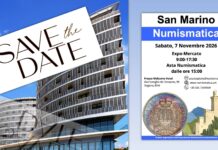 Il 7 novembre appuntamento al convegno SAN MARINO NUMISMATICA 2026 convegno san marino numismatica 2026 monete medaglie banconote collezionismo asta conferenze libri save the date welcome hotel dogana