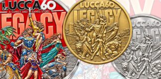 lucca 60 legacy comics games anime hentai cosplay roleplay medaglia antica zecca collegio monetieri