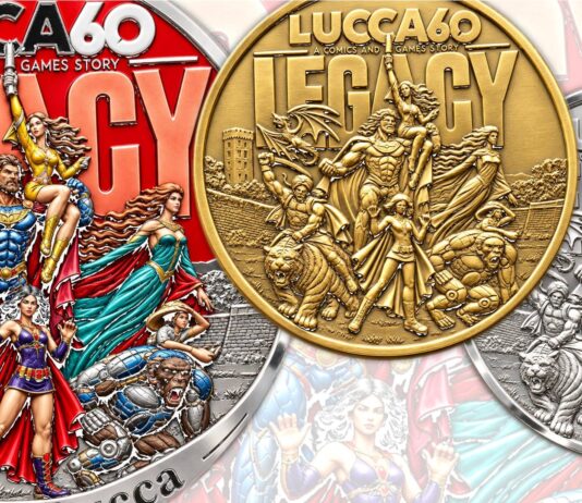 lucca 60 legacy comics games anime hentai cosplay roleplay medaglia antica zecca collegio monetieri