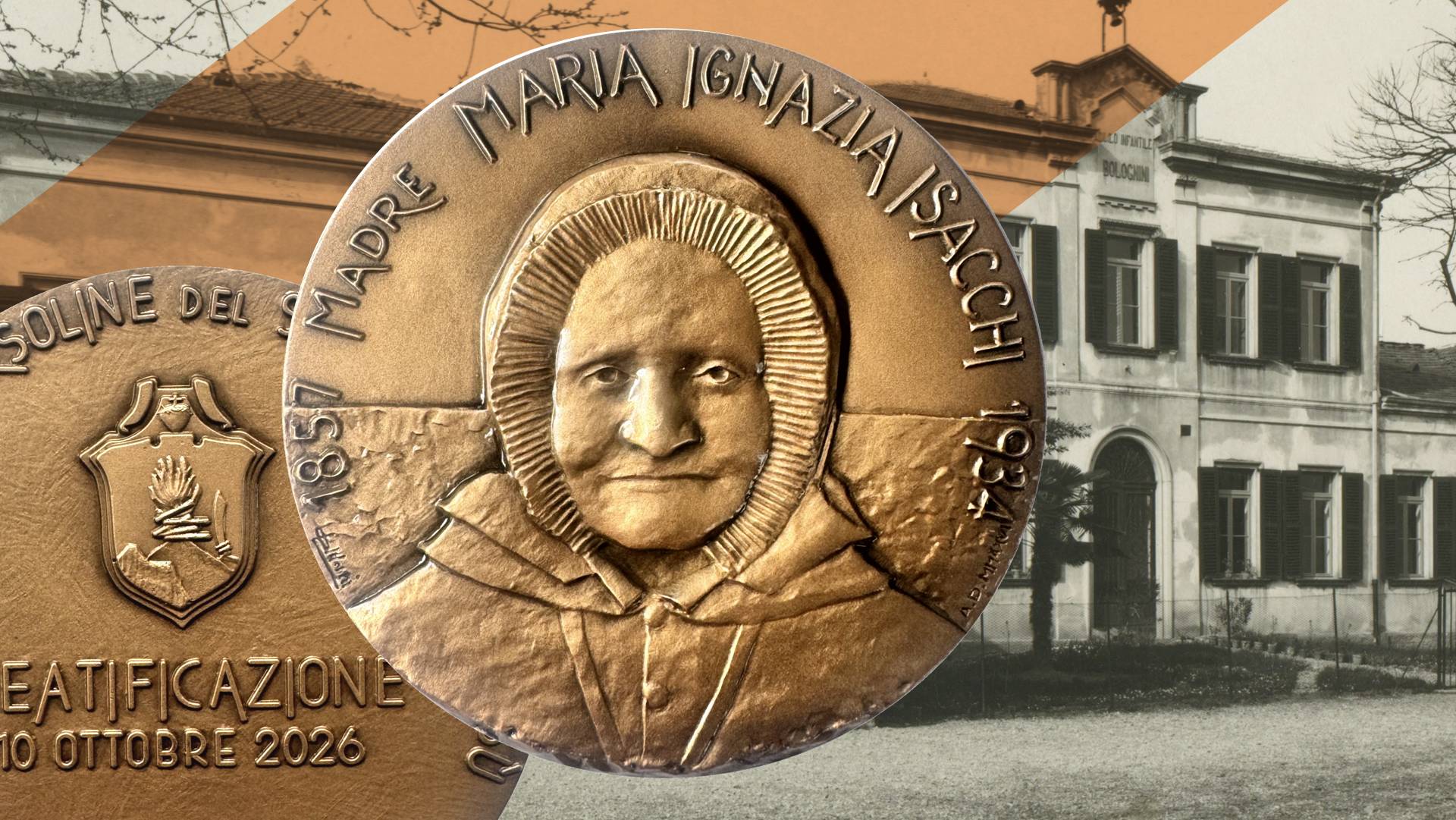 Medaglia_beata (0) beata maria ignazia isacchi suore orsoline sacro cuore gesù asola beata beatificazione medaglia luigi oldani