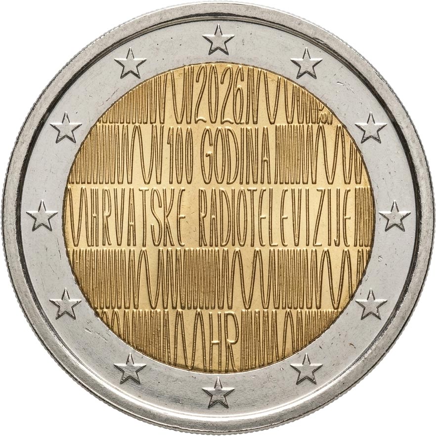 commemorative da 2 euro moneta monete irlanda u2 pop rock croazia radio tv portogallo rorary international numismatica collezione