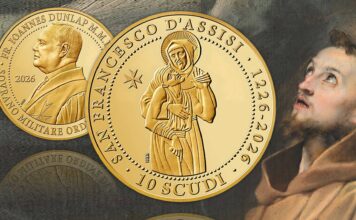 monete 2026 dello smom sovrano militare ordine di malta oro argento rame numismatica san fraancesco infermità disabilità solidarietà noel galea bason collezione tiratura limitata
